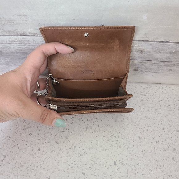 Coach Wallet- Leather Soft Brown - Picture 2 of 4